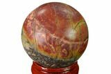 Polished Cherry Creek Jasper Sphere - China #136130-1